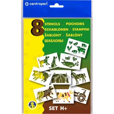Centropen Šablony A5 Farma 8 ks