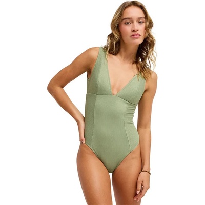 Roxy Бански костюм Roxy Love Elongated swimsuit - Green (Oil Green)