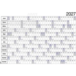 REALSYSTEM Календар-плакат REALSYSTEM годишен B/1 980x680 мм двустранен 2027 6051-00 (6051-00)