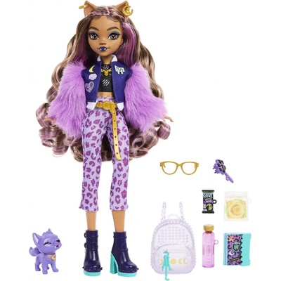 Mattel Monster High Fashion Doll Clawdeen Wolf & Pet Dog Crescent HRP65