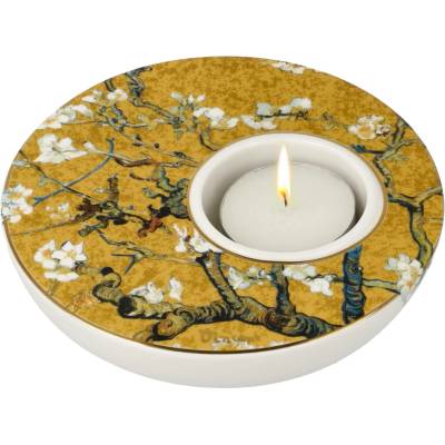 Goebel Van Gogh Mandlový strom zlatá Svícen