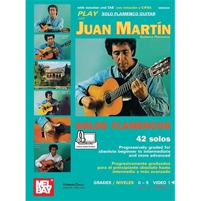 Solos Flamencos Guitar with Juan Martín 1 gitara + tabulatúra