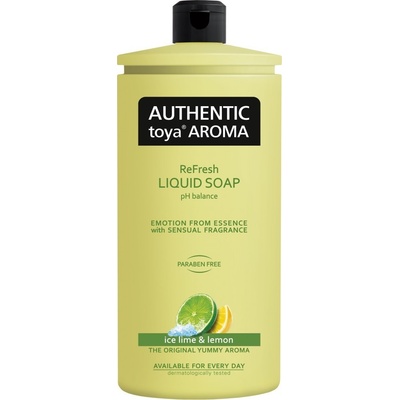 Authentic Toya Aróma Ice lime & Lemon tekuté mydlo náhradná náplň 600 ml