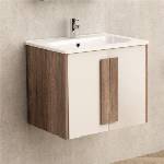 InterCeramic Конзолен шкаф за баня InterCeramic ICP 6451 с умивалник 6451/2 - стенен модел, 61 см (ICP 6451)