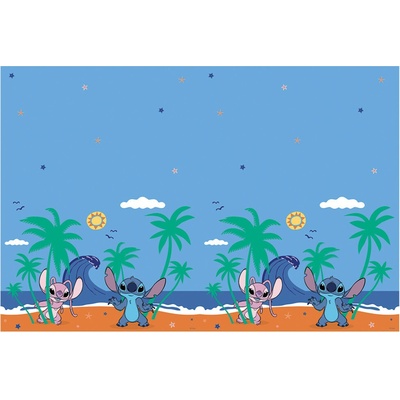 PROCOS Plastový ubrus LILO A STITCH modrý 120x180 cm