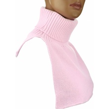 Dámsky rolákový šál svetlo ružový