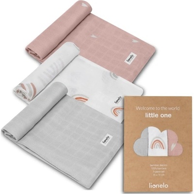 LIONELO Bambusové BAMBOO SET Rainbow 3 ks