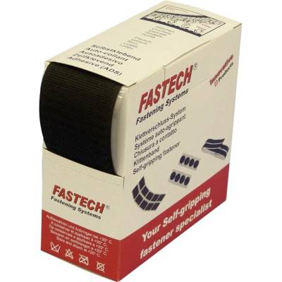 FASTECH® B50-STD-L-999910 pásek se suchým zipem, k našití, flaušová část, (d x š) 10 m x 50 mm, černá, 10 m