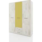 Bogdan Furniture I Гардероб Mod 1038, Дъб пиемона/Горчица