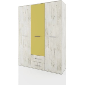 Bogdan Furniture I Гардероб Mod 1038, Дъб  иемона/Горчица
