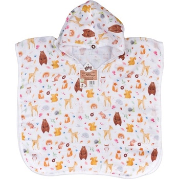 XKKO Муселиново пончо от бамбук Xkko - Wild Forest, 2-3 години (8594216383214)