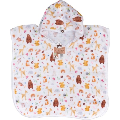 XKKO Муселиново пончо от бамбук Xkko - Wild Forest, 2-3 години (8594216383214)