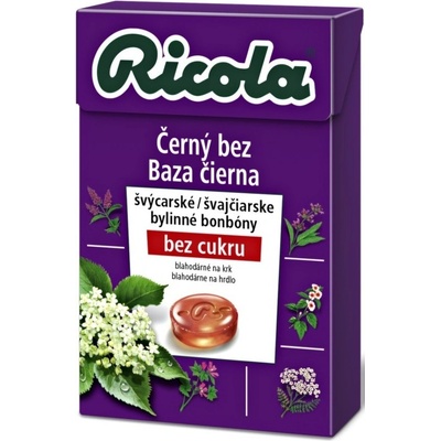 RICOLA Černý Bez bez cukru, 40 g