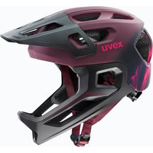 uvex Детска велосипедна каска UVEX React Fullface Jr cramberry matt
