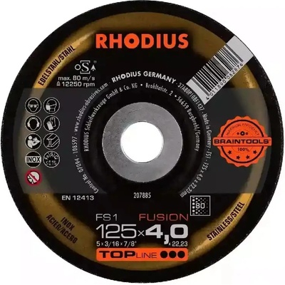 Rhodius Brusný kotouč 125 x 4,0 x 22,23 mm Z80 207885
