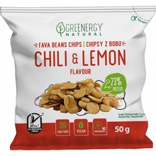 Greenergy Fava Chips s příchutí chilli a citrónu 50 g