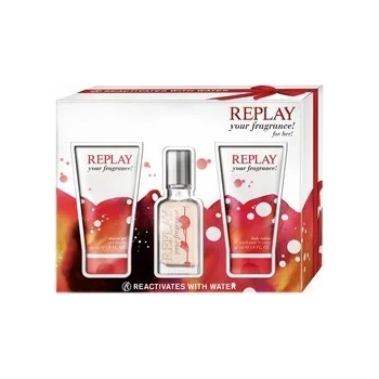 Replay Your Fragrance! for Her Подаръчен комплект, Тоалетна вода 20ml + Душ гел 50ml + Дезодорант 50ml, Жени