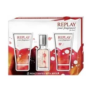 Replay Your Fragrance! for Her Подаръчен комплект, Тоалетна вода 20ml + Душ гел 50ml + Дезодорант 50ml, Жени
