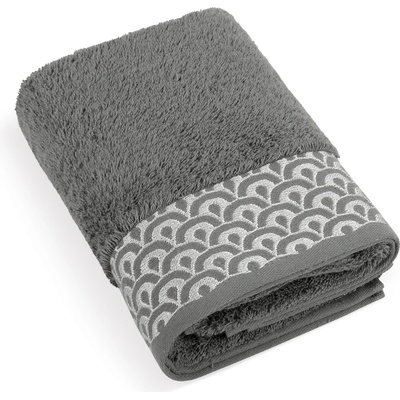 Brotex froté uterák Čipka 50 x 100 cm tmavo šedá
