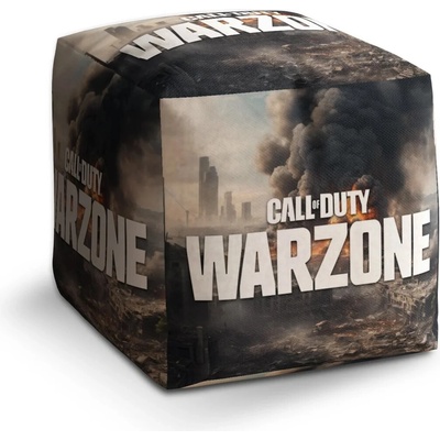 Sablio Taburet Cube Call of Duty Warzone - město - 60x60x60 cm