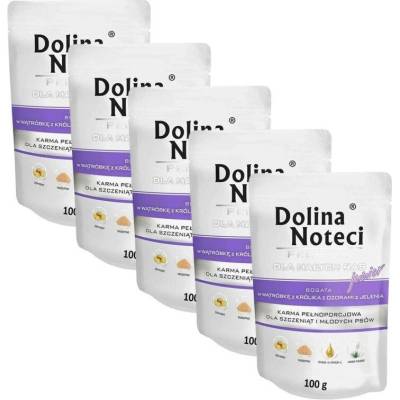 Dolina Noteci Premium Junior Small Breed Rabbit Liver & Deer Tongues 5 x 100 g