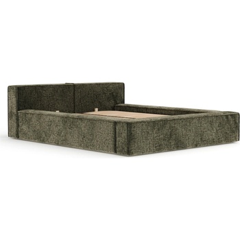 Maison de Reve Тъмнозелено двойно легло 180x200 cm тапицирано с място за съхранение с включена подматрачна рамка Voliera - Maison de Rêve (VOLIERA180_MDR_P0_TCO18_M0_NF_T0_L65)