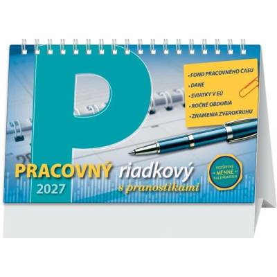 Stolový riadkový 23 x 14 cm Pracovný 2027