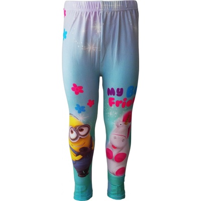 Eplusm Dívčí legíny MIMONI A JEDNOROŽEC růžovomentolové Růžovomodrá