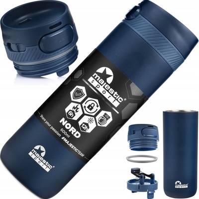 Majestic Sport termoska NORD 600 ml tmavá modrá