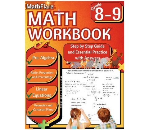 MathFlare - Math Workbook 8th and 9th Grade