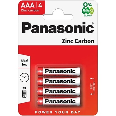 Panasonic Батерия panasonic aaa, цинково-въглеродна, 4 бр. /пакет r03rz-4bp (r03rz-4bp)