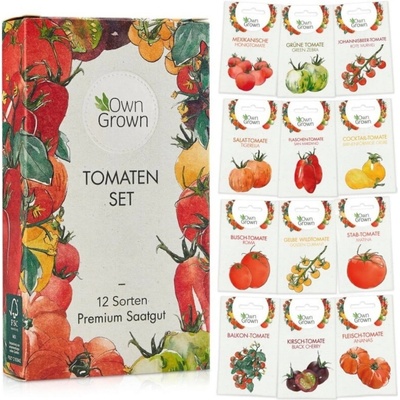 Own Grown Sada 12 druhov semien rajčiakov 1 sada