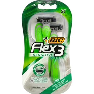  BIG мъжка самобръсначка, Flex 3, Sensitive, 3 броя