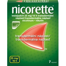 Nicorette invisipatch 25 mg/16 h transder. náplasť emp tdm (vre.koextr.cykloolef.kopolymér) 7 ks