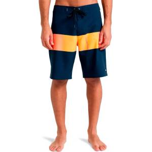 Quiksilver Бански гащета Quiksilver Surfsilk Straight Leg 20´´ swimming shorts - Blue (Fiery Coral Bloomfade)