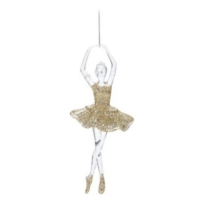 Sezónkovo Baletka na stromček zlatá 17 cm