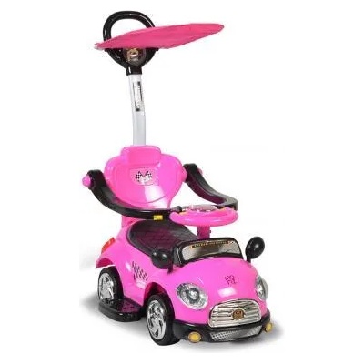 Moni Кола за бутане с дръжка Paradise - розова