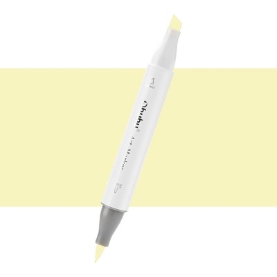 Lihová fixa OHUHU oboustranná Brush & Chisel, Primrose (Y121)