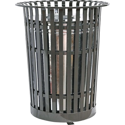 NIKA Градски поцинкован кош за боклук 175 литра и височина 90 см (2225)