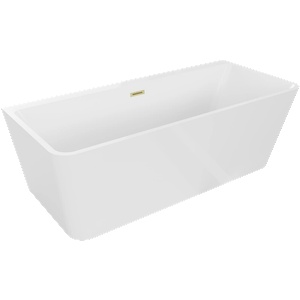 Mexen Volta 170x75 cm white/brushed gold (51131707500-55)