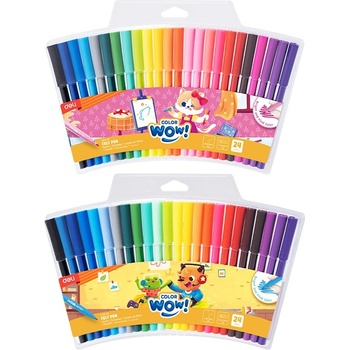 Deli Color wow! флумастери EC165-24, (10910083)