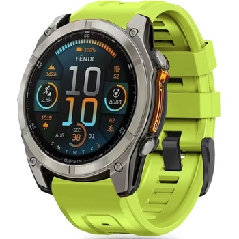 Tech-Protect silicone garmin fenix 5x / 5x plus / 6x / 6x pro / 7x / 8 (51 mm) lime (5906302376889)