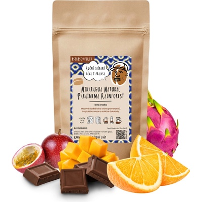 Kava.cz Nikaragua Natural Parainema Rainforest espreso 250 g