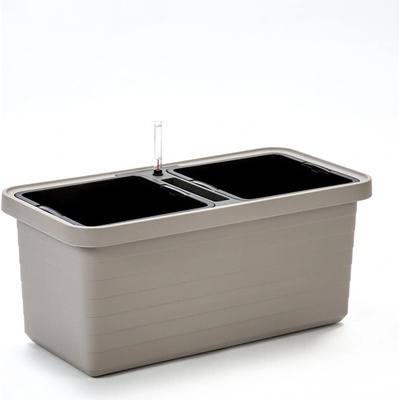 Plastia kvetináč Berberis DUO 80 cm - taupe 198007
