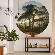 WallArt Kruhová tapeta Umbrella Pines in Italy rozměr 190 cm