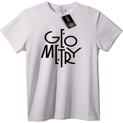 NOONEBRAND Тениска GLOMETRY стилизирана - M, White