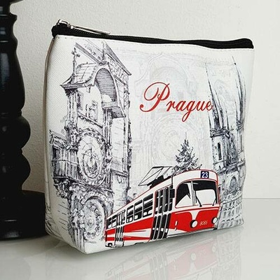 RB-nakuplevne kosmetická taštička Praha 23 x 16 cm bílá