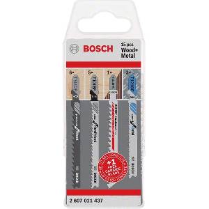 Bosch Комплект ножове за трион bosch за дърво и метал, 15 части 2607011437 (2607011437)