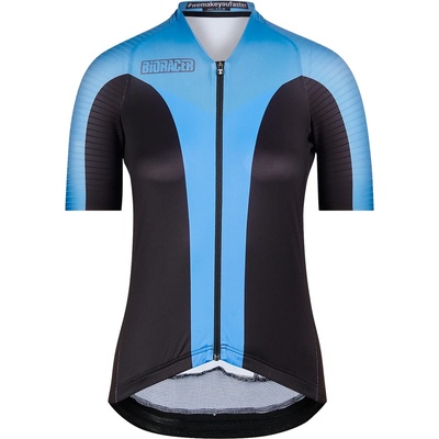 Bioracer Дамска фланелка с къс ръкав за колоездене Bioracer Women's Icon Jersey Cycling jersey - Block Pacific Blue (156-1891-0214)