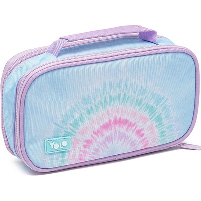 YOLO Несесер с дръжка YOLO Rainbow Tie Dye - 2 ципа (121299-170-15)